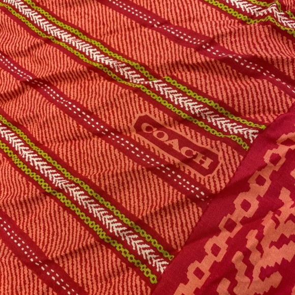 Coach Large Square Scarf - Picture 4 of 4